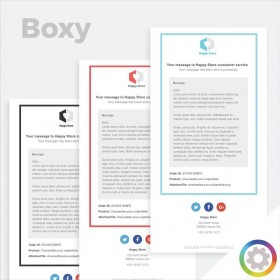 قالب ایمیل پرستاشاپ - Boxy