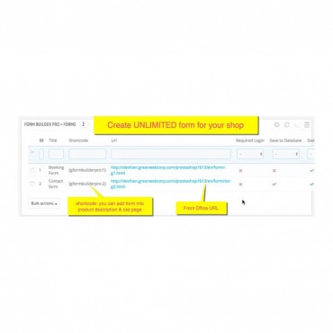 فرم ساز حرفه ای پرستاشاپ Form Builder