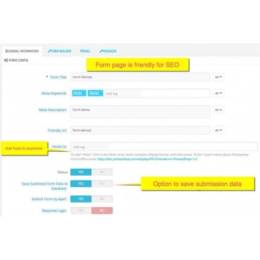 فرم ساز حرفه ای پرستاشاپ Form Builder