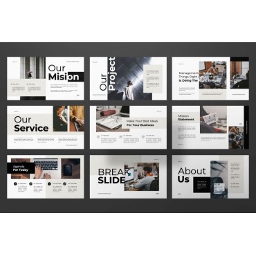 دانلود قالب پاورپوینت مدیریتی - Leader Presentation Template