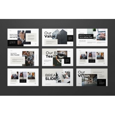 دانلود قالب پاورپوینت مدیریتی - Leader Presentation Template