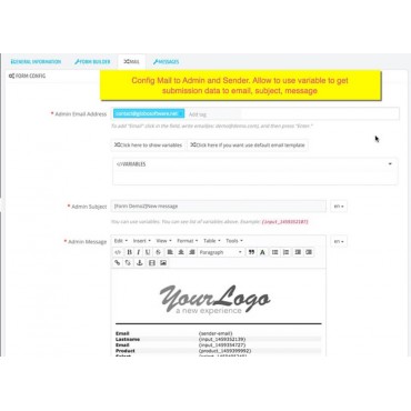 فرم ساز حرفه ای پرستاشاپ Form Builder
