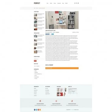 قالب پرفکت پوسته رایگان پرستاشاپ - Perfect