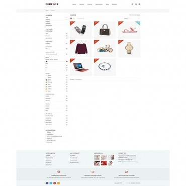 قالب پرفکت پوسته رایگان پرستاشاپ - Perfect