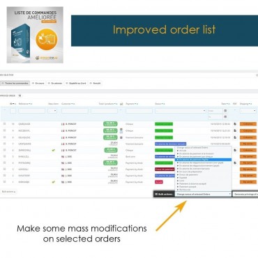 ماژول لیست سفارشات پرستاشاپ - افزونه مدیریت پیشرفته سفارشات