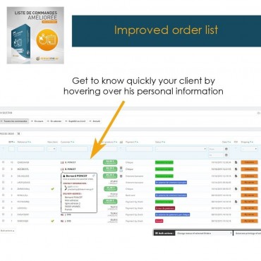 ماژول لیست سفارشات پرستاشاپ - افزونه مدیریت پیشرفته سفارشات