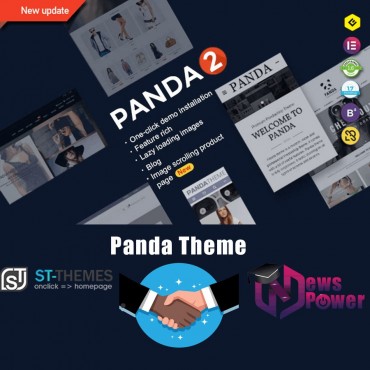 قالب اوریجینال پاندا (سانی‌تو) پرستاشاپ - Panda Theme