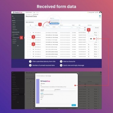 فرم ساز حرفه ای پرستاشاپ Form Builder
