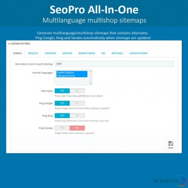ماژول ابزارهای سئو پرستاشاپ - افزونه سئو پیشرفته پرستاشاپ