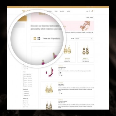 قالب پرستاشاپ Lucky - قالب فروشگاه جواهرات