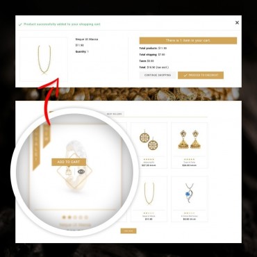 قالب پرستاشاپ Lucky - قالب فروشگاه جواهرات