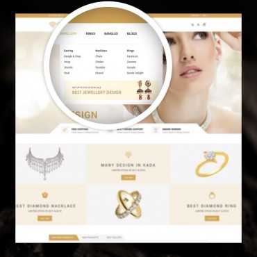 قالب پرستاشاپ Lucky - قالب فروشگاه جواهرات