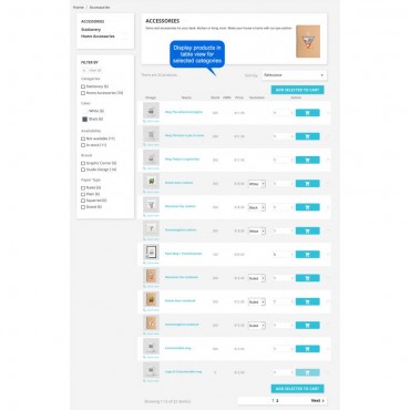 ماژول نمایش لیست محصولات پرستاشاپ