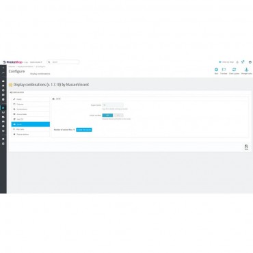 ماژول لیست ترکیبات پرستاشاپ