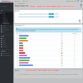 ماژول ترکیب سفارشات پرستاشاپ