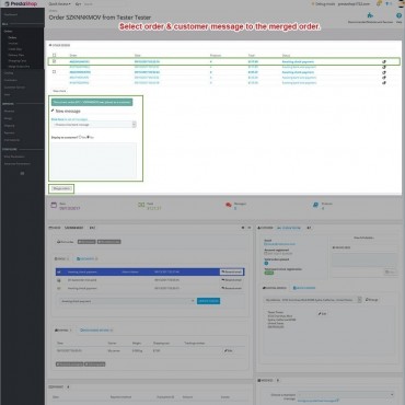 ماژول ترکیب سفارشات پرستاشاپ