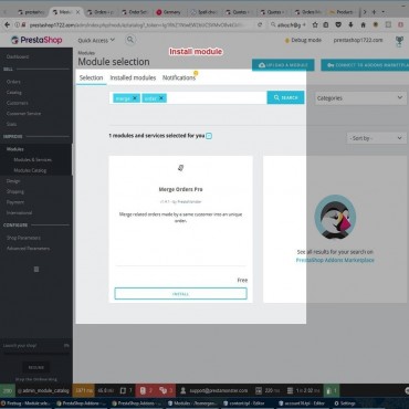 ماژول ترکیب سفارشات پرستاشاپ