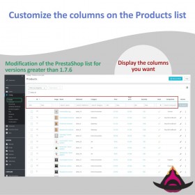 ماژول سفارشی سازی ستون ها در لیست محصولات پرستاشاپ