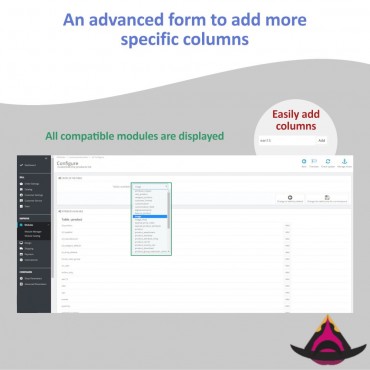 ماژول سفارشی سازی ستون ها در لیست محصولات پرستاشاپ