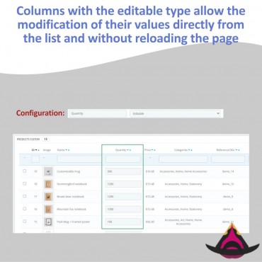 ماژول سفارشی سازی ستون ها در لیست محصولات پرستاشاپ