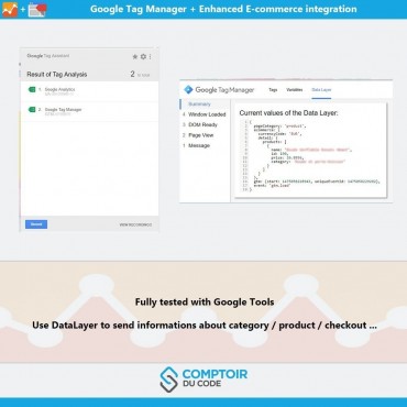 ماژول ترکیب پرستاشاپ با گوگل تگ منیجر