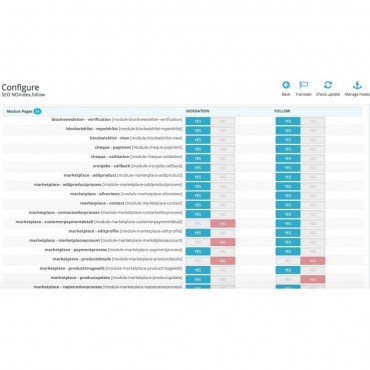 ماژول سئو پرستاشاپ - نوایندکس و فالو