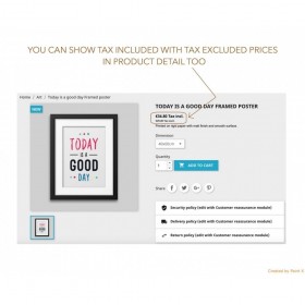 ماژول پیشرفته نمایش قیمت دوگانه پرستاشاپ - با/بدون مالیات