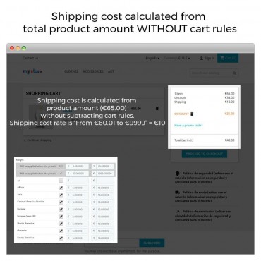 ماژول هزینه ارسال پرستاشاپ مستقل از قوانین سبد و تخفیف ها