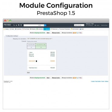 ماژول هزینه ارسال پرستاشاپ مستقل از قوانین سبد و تخفیف ها
