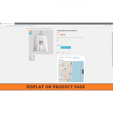 ماژول نمایش مکان فروشگاه روی نقشه بدون گوگل مپس