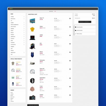 قالب الکترون پرستاشاپ شرکت ThemeVolty