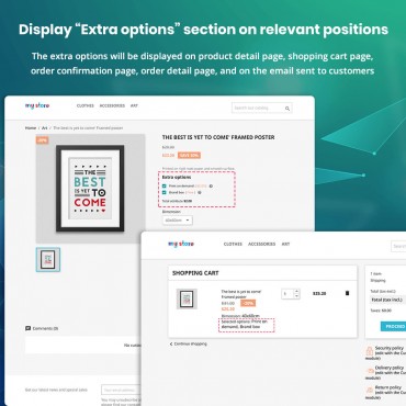 ماژول آپشن اضافی محصول پرستاشاپ