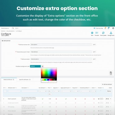 ماژول آپشن اضافی محصول پرستاشاپ