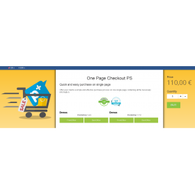 ماژول پرداخت در یک صفحه حرفه ای پرستاشاپ One page Checkout PS پرستاشاپ 1.7