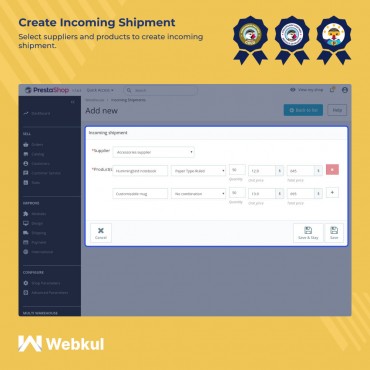 ماژول مدیریت انبار پرستاشاپ - پیشرفته