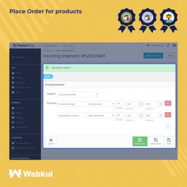 ماژول مدیریت انبار پرستاشاپ - پیشرفته