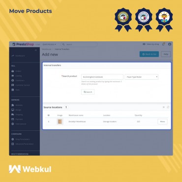 ماژول مدیریت انبار پرستاشاپ - پیشرفته