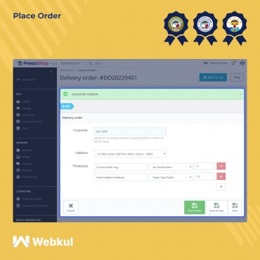 ماژول مدیریت انبار پرستاشاپ - پیشرفته