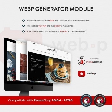 ماژول بهینه سازی تصاویر Google webp image genrate