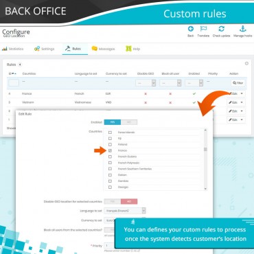 ماژول شناسایی مکان جغرافیایی مشتریان پرستاشاپ