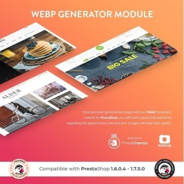 ماژول بهینه سازی تصاویر Google webp image genrate