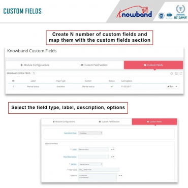 ماژول فیلد اضافی صفحه ثبت نام پرستاشاپ