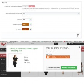 ماژول مبلغ باقی مانده تا ارسال رایگان سفارش پرستاشاپ