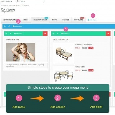 افزونه Mega Menu PRO - ماژول مگا منو پرستاشاپ
