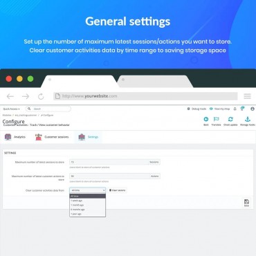 ماژول بررسی و ردیابی رفتار مشتریان برای پرستاشاپ