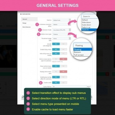 افزونه Mega Menu PRO - ماژول مگا منو پرستاشاپ