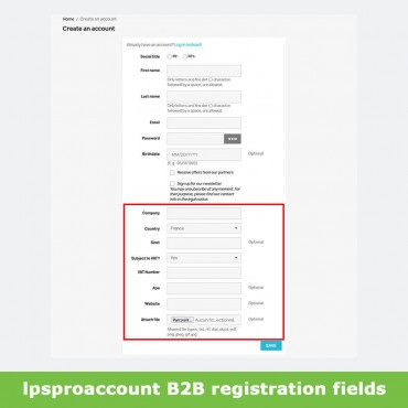 ماژول ثبت نام مشتریان حقوقی پرستاشاپ - B2B