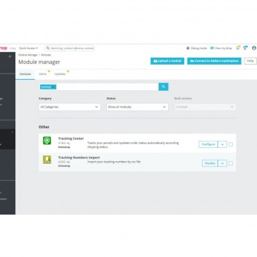 ماژول واردسازی شماره پیگیری پرستاشاپ - لوکال FTP یا فایل