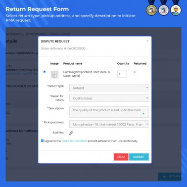 ماژول مدیریت کالای مرجوعی در پرستاشاپ