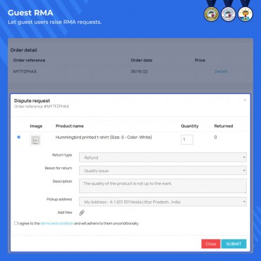 ماژول مدیریت کالای مرجوعی در پرستاشاپ